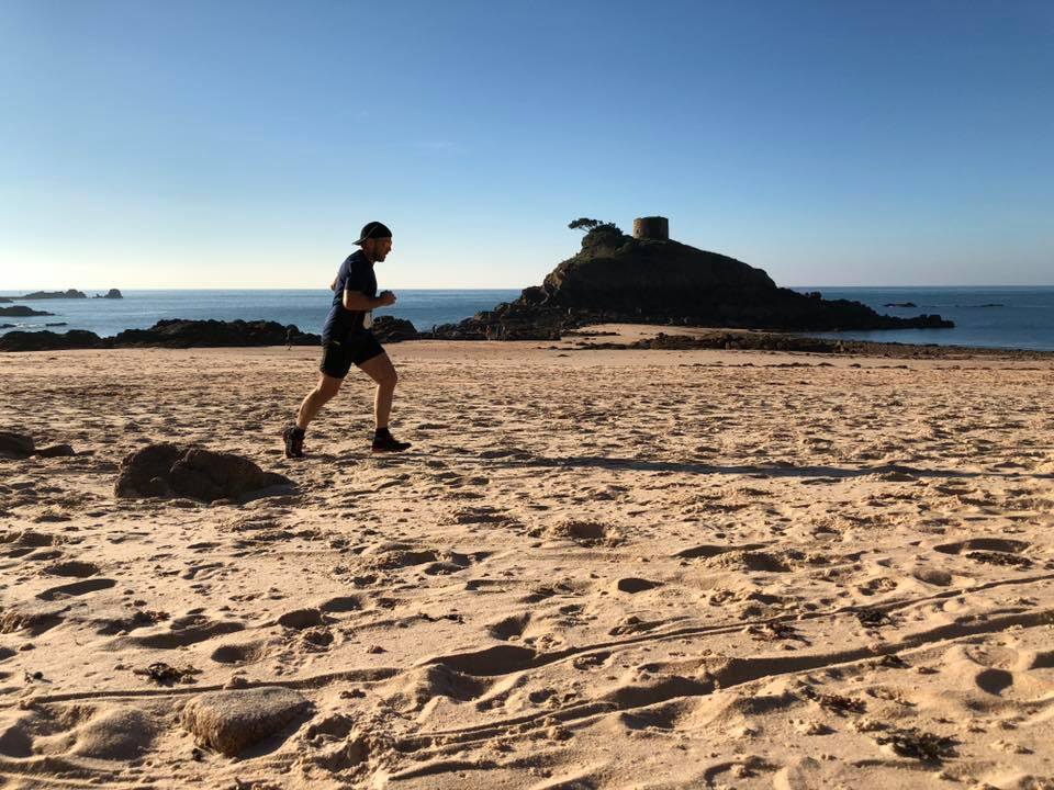 Autumn trail running atmosphere