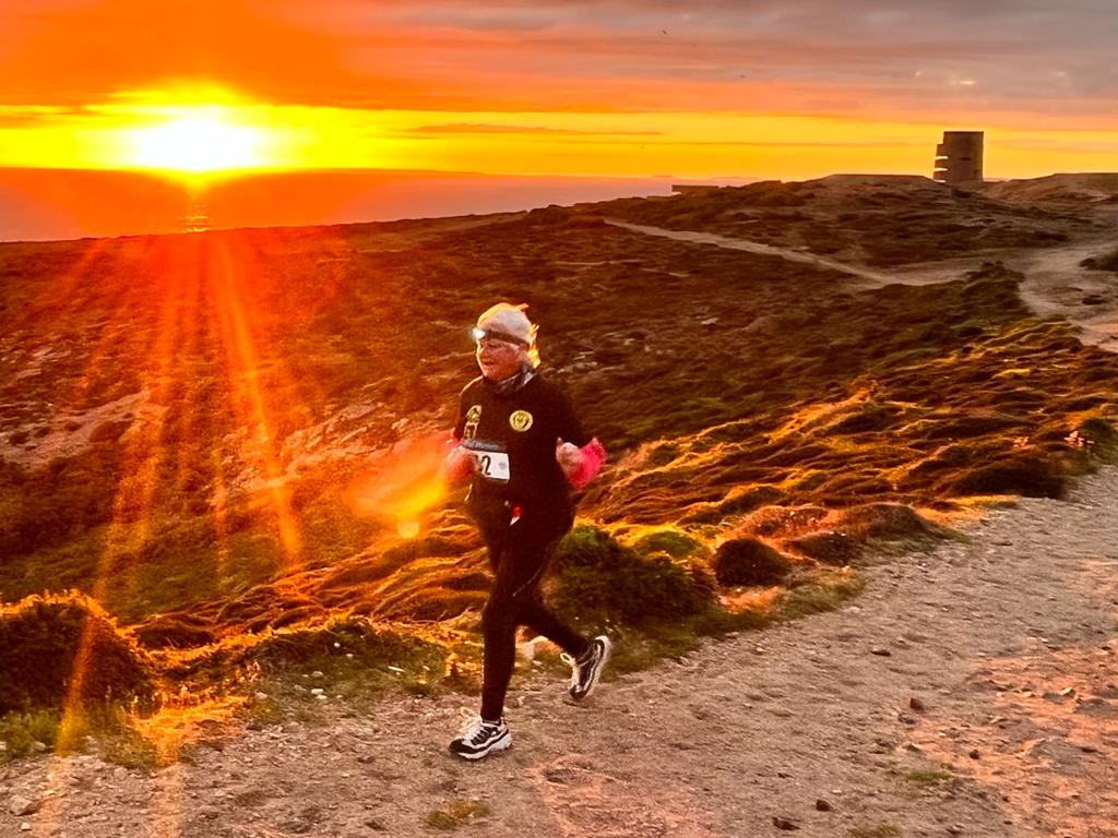 Trail runners in Jersey
