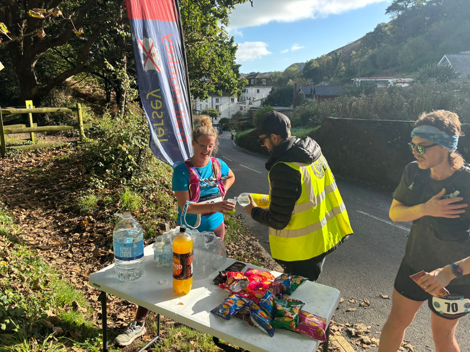 Runners approaching Devil's Hole